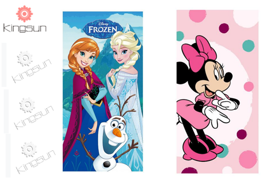 Licensed cotton beach towel